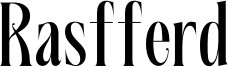 Rasfferd Font