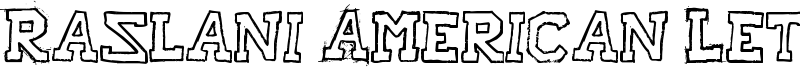 Raslani American Letters Font