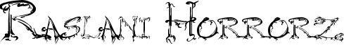 Raslani Horrorz Font