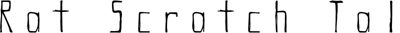 Rat Scratch Tall Font