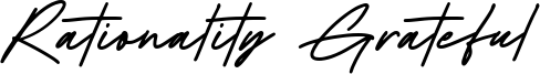 Rationality Grateful Font