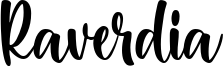 Raverdia Font