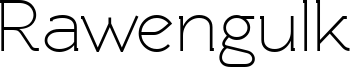 Rawengulk Font