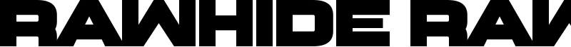 Rawhide Raw 2016 Font