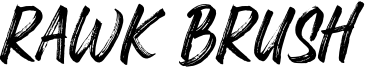 Rawk Brush Font