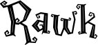 Rawk Font