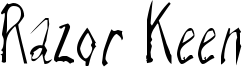 Razor Keen Font