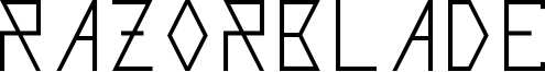 Razorblade Font
