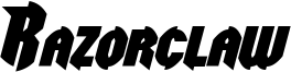 Razorclaw Bold Italic.otf