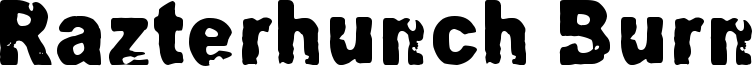 Razterhunch Burn Font