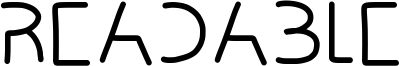 Readable Font