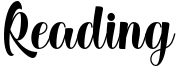 Reading Font