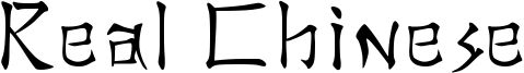Real Chinese Font