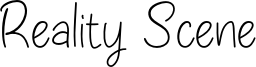 Reality Scene Font