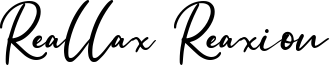 Reallax Reaxion Font
