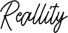 Reallity Font