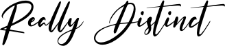 Really Distinct Font