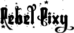 Rebel Pixy Stars - Free.otf