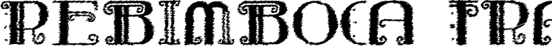 Rebimboca Trash Font