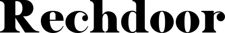 Rechdoor Font