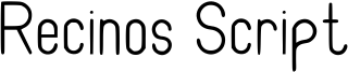 Recinos Script Font