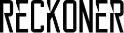 Reckoner Font