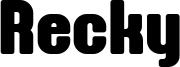 Recky Font