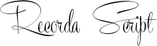 Recorda Script Font