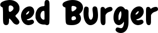 Red Burger Font