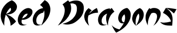 Red Dragons Font