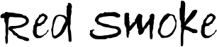 Red Smoke Font