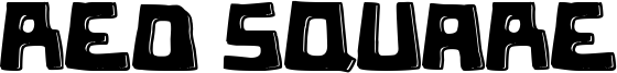 Red Square Font
