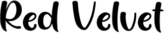 Red Velvet Font