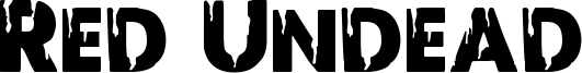 Red Undead Font