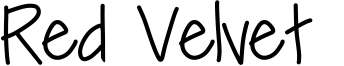 Red Velvet  Font