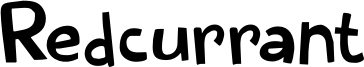 Redcurrant Font
