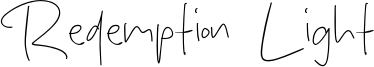 Redemption Light Font