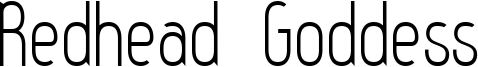 Redhead Goddess Font
