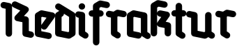Redifraktur Font