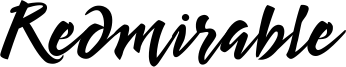 Redmirable Font