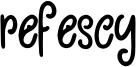 Refescy Font