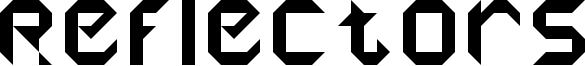 Reflectors Font