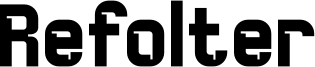 Refolter Font