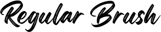 Regular Brush Font