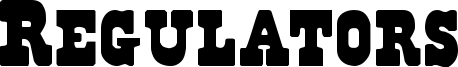 Regulators Font