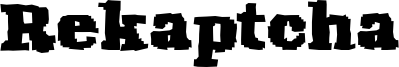 Rekaptcha Font