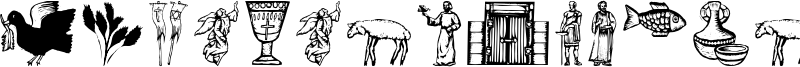 Religious Symbols Font