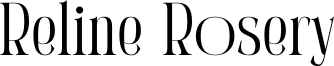 Reline Rosery Font