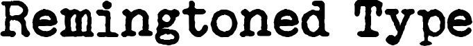 Remingtoned Type Font