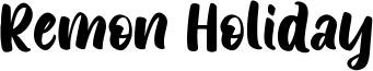 Remon Holiday Font